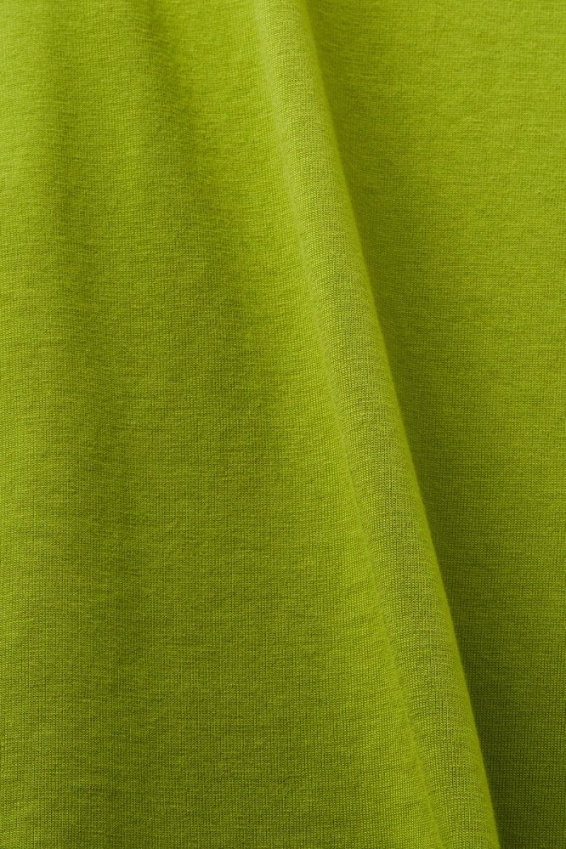 Pánské Tričko Esprit Logo Print Bavlněné Zelene | CLE039864