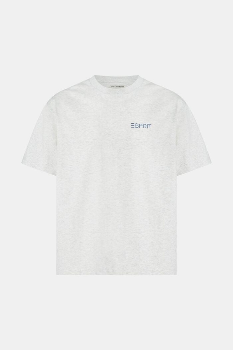 Pánské Tričko Esprit Seoul Edition Print Šedé | CSZ142763