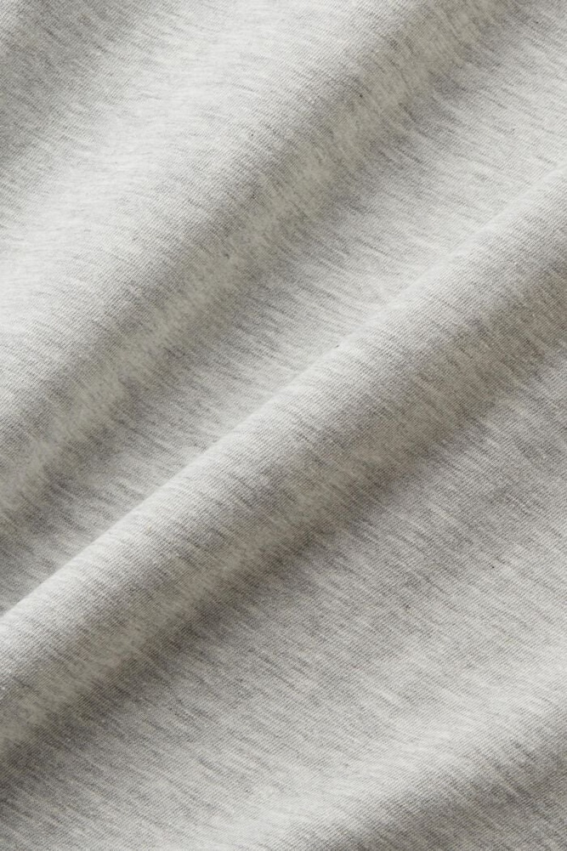Pánské Tričko Esprit Sustainable Bavlněné With Print Světle Šedé | NVB301489